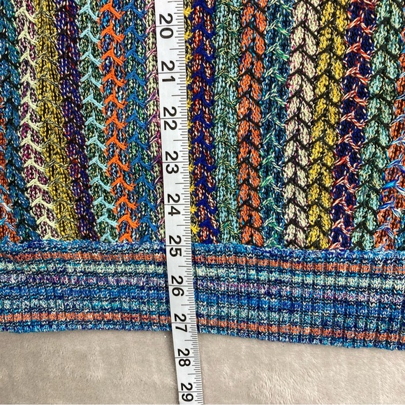 Vintage 90s Mondo Di Marco Colorful Italian Sweater Sz L COOGI Inspired - Picture 7 of 8